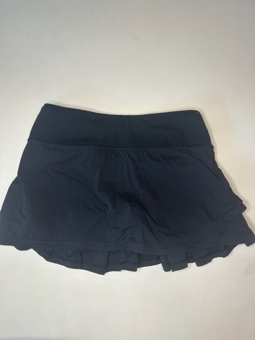 Ivivva by Lululemon Pace Black Ruffle Pleated Skirt Girls 10